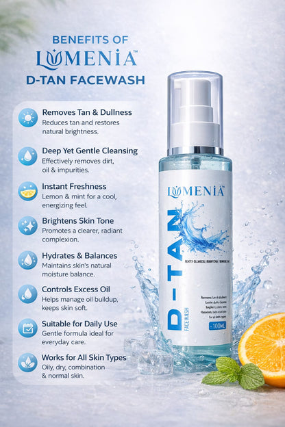 Lumenia D-Tan Deep Cleansing Face Wash (100ml)